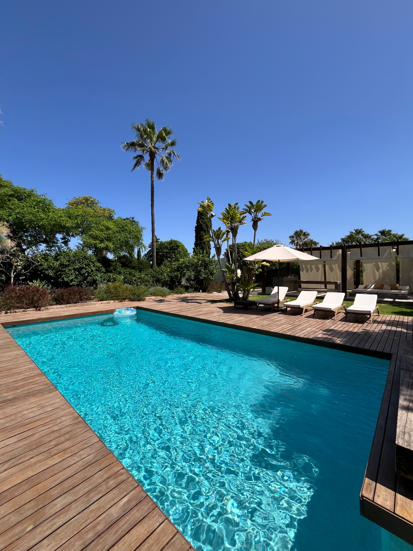 Natural pool and sun deck